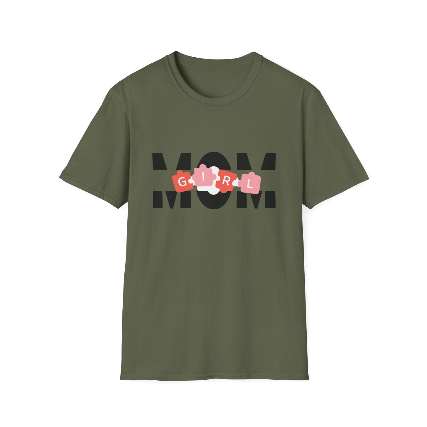 Mom GIRL Graphic Tee — Pink Flower Letters Motherhood Gift
