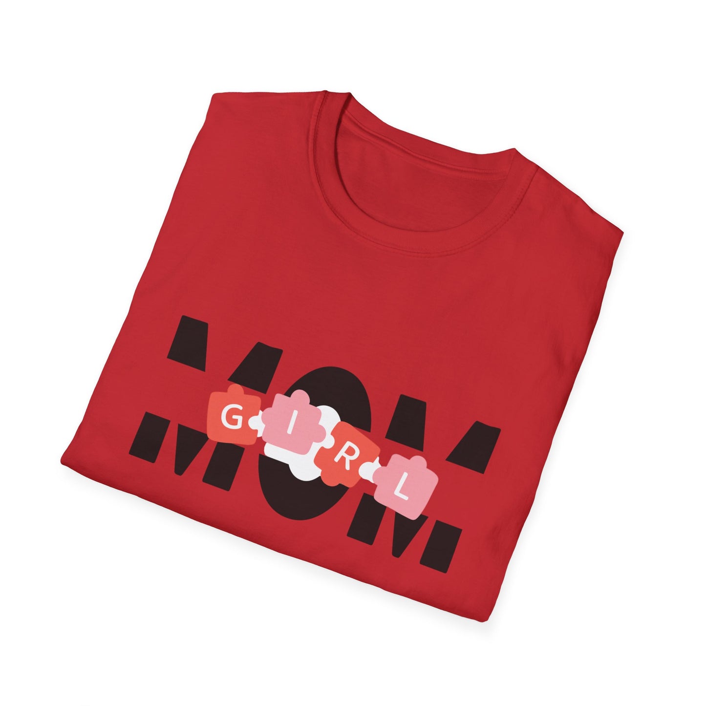 Mom GIRL Graphic Tee — Pink Flower Letters Motherhood Gift
