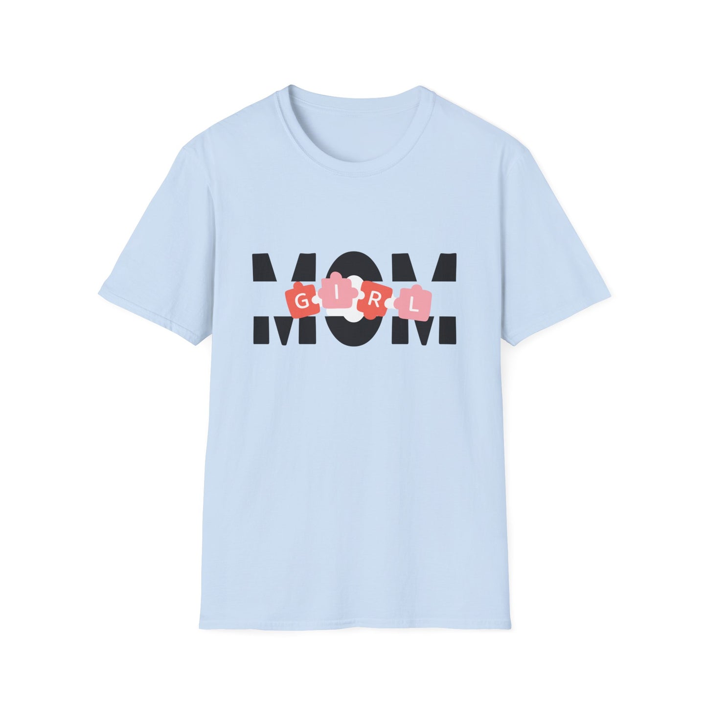 Mom GIRL Graphic Tee — Pink Flower Letters Motherhood Gift