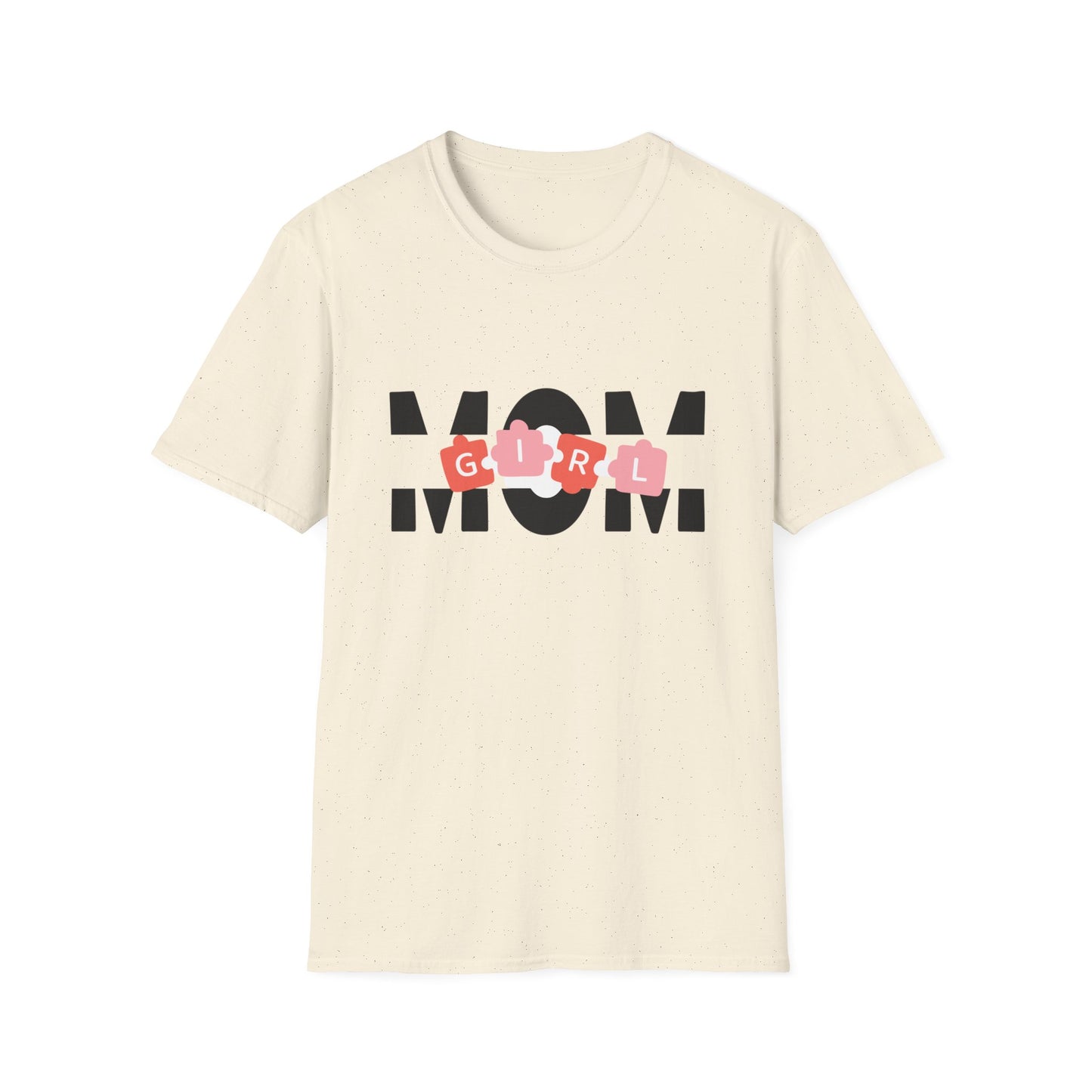 Mom GIRL Graphic Tee — Pink Flower Letters Motherhood Gift