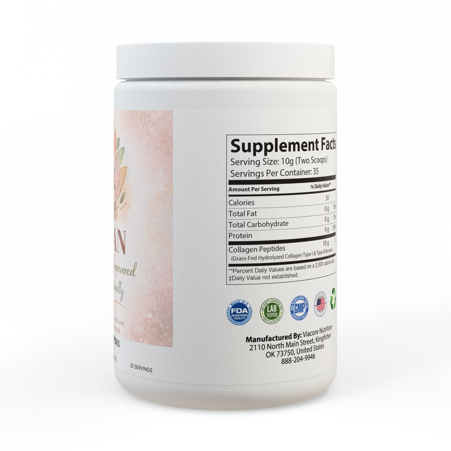 Collagen Peptides Type I & III Supplement (350g, 12.3oz)