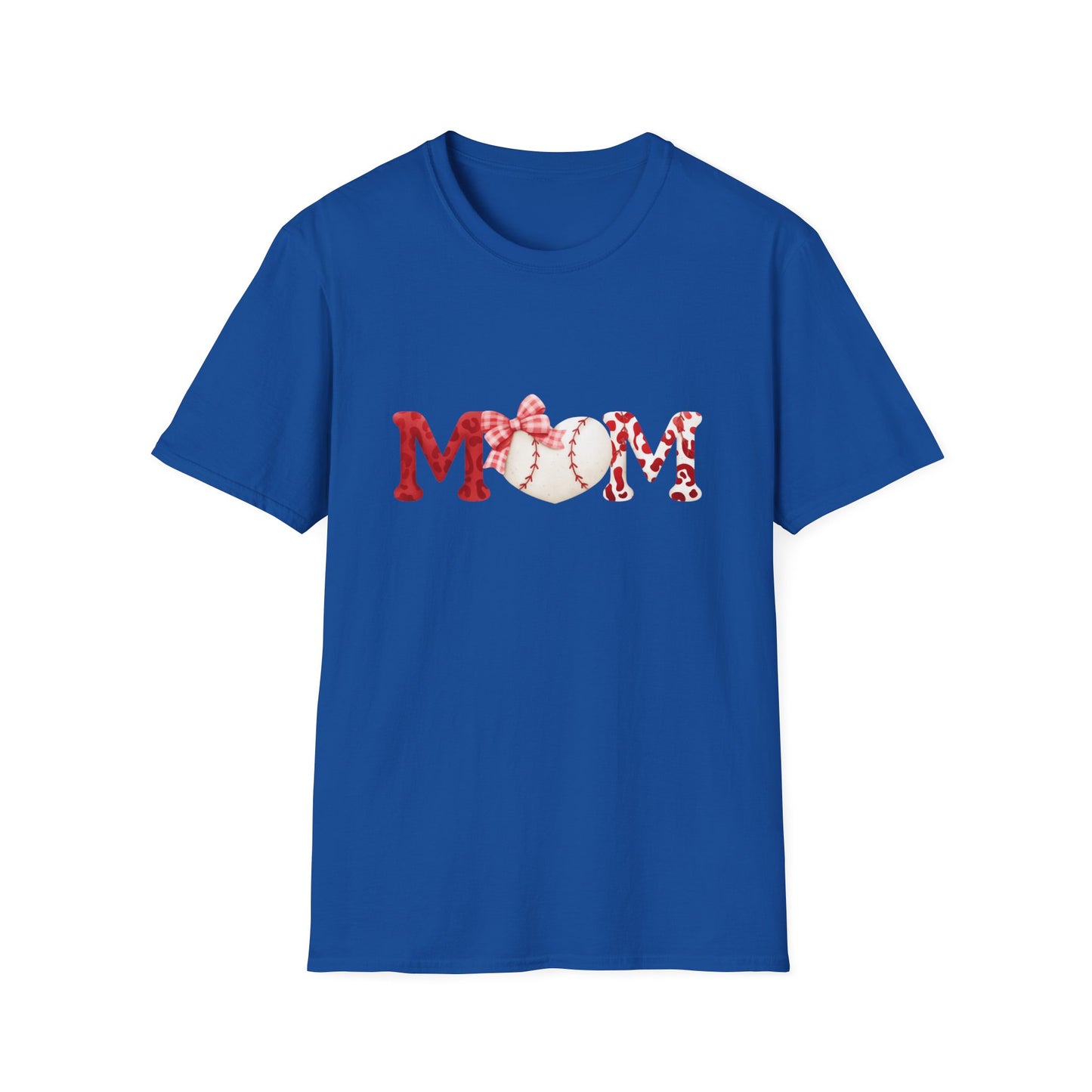 Mom Baseball Tee – 'MOM' Heart Baseball Graphic Mother's Day Shirt