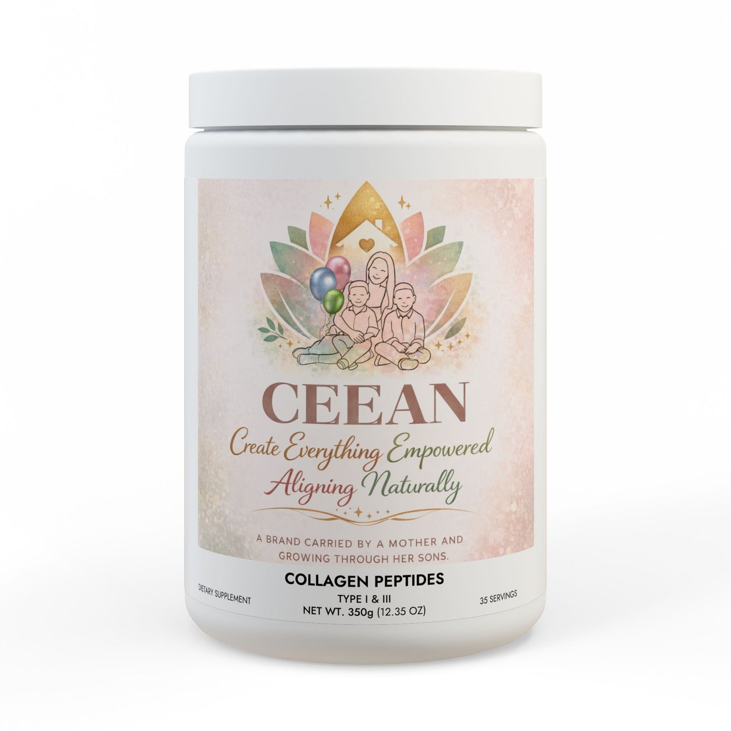 Collagen Peptides Type I & III Supplement (350g, 12.3oz)