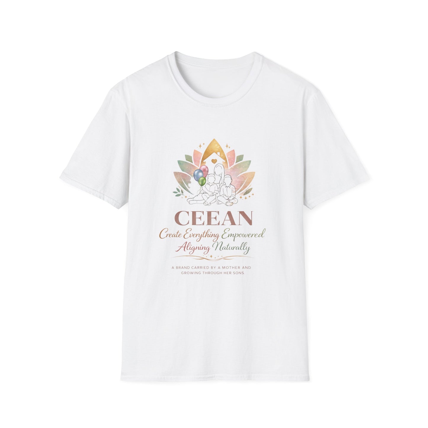 Ceean Wellness Lotus T-Shirt — Create. Empower. Align. Mindful Yoga Tee