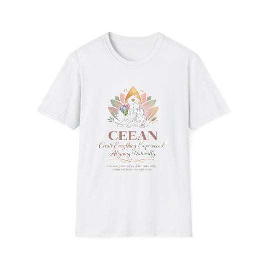 Ceean Wellness Lotus T-Shirt — Create. Empower. Align. Mindful Yoga Tee