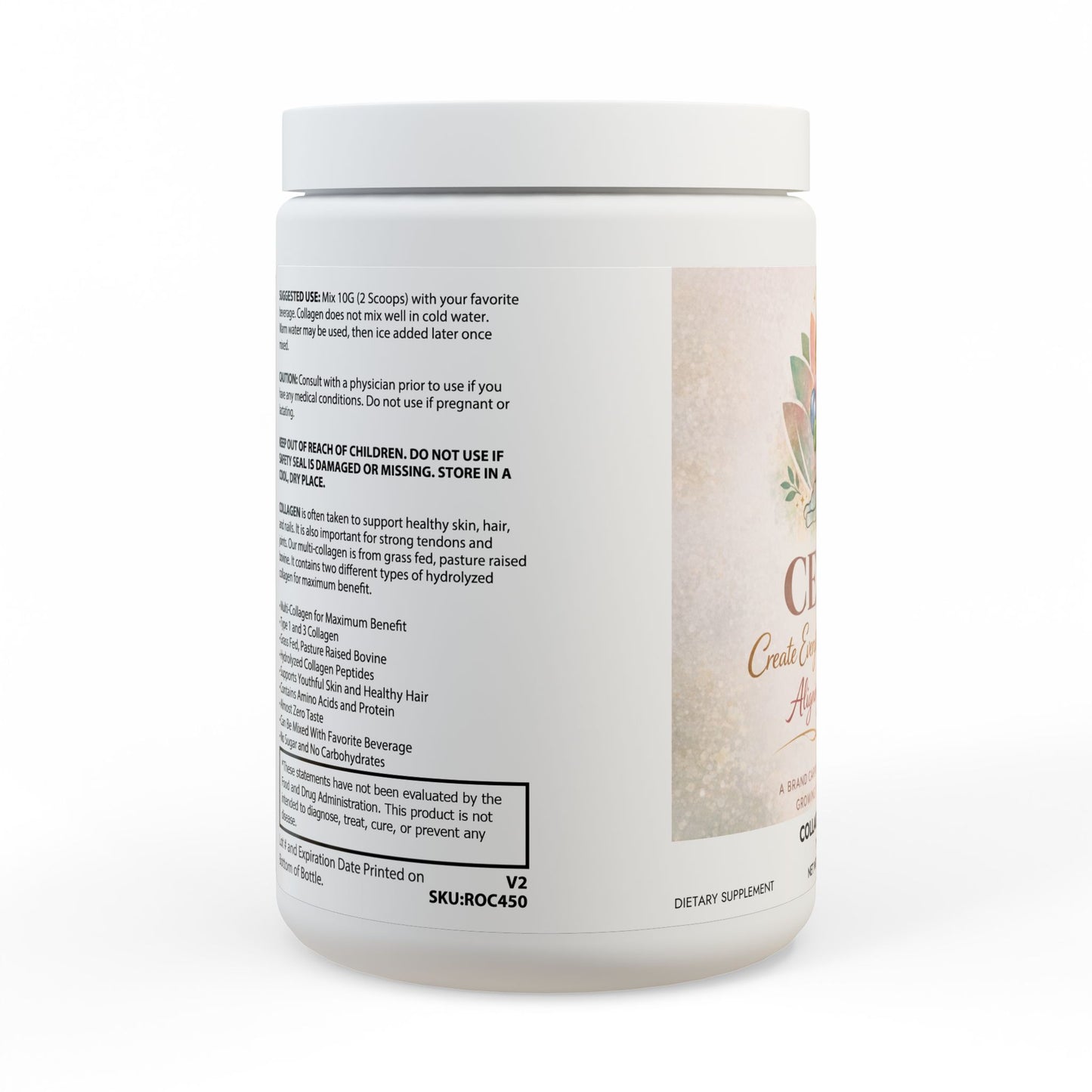 Collagen Peptides Type I & III Supplement (350g, 12.3oz)