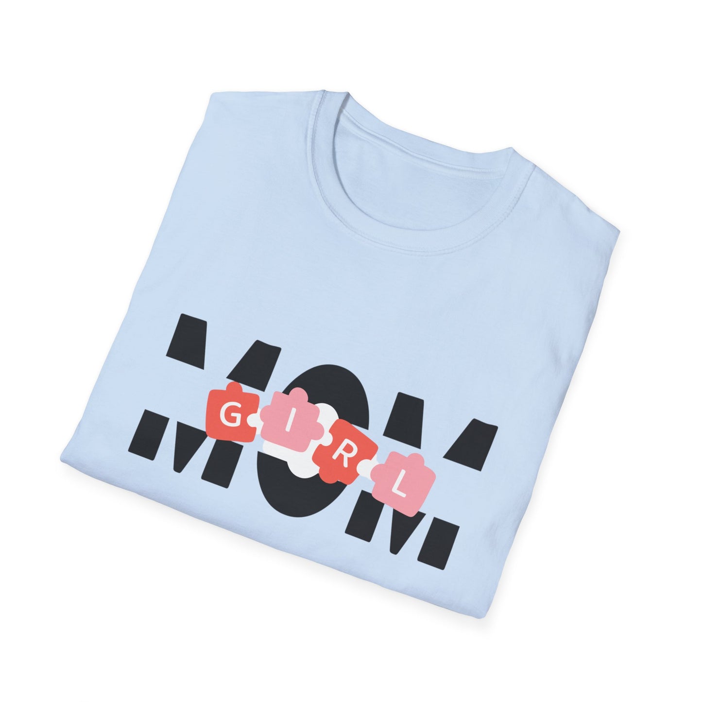 Mom GIRL Graphic Tee — Pink Flower Letters Motherhood Gift